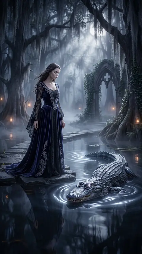 Dream art of alligator