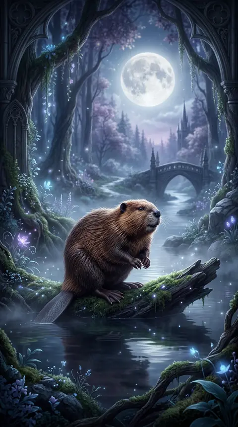Dream art of a beaver