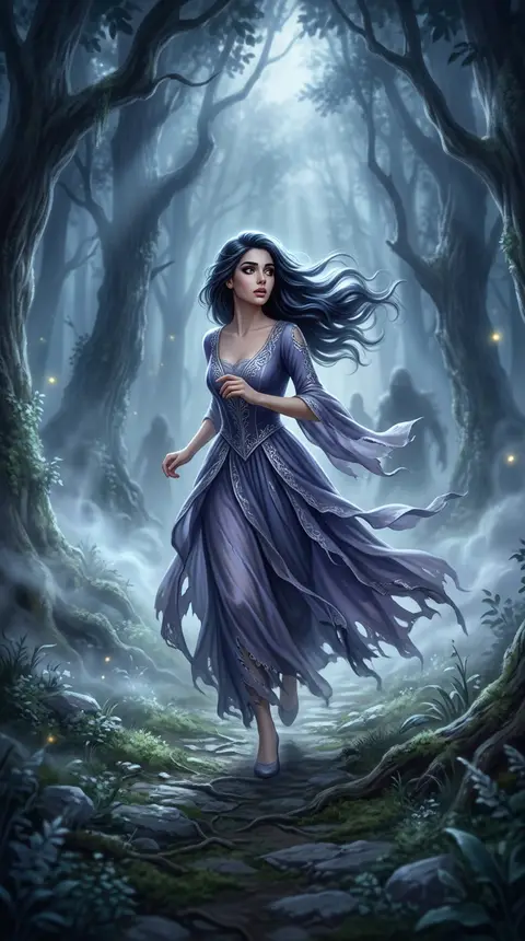 Dream art of being chased