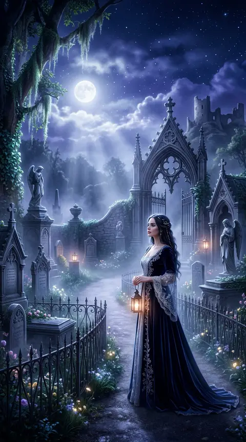 Dream art of cemetery