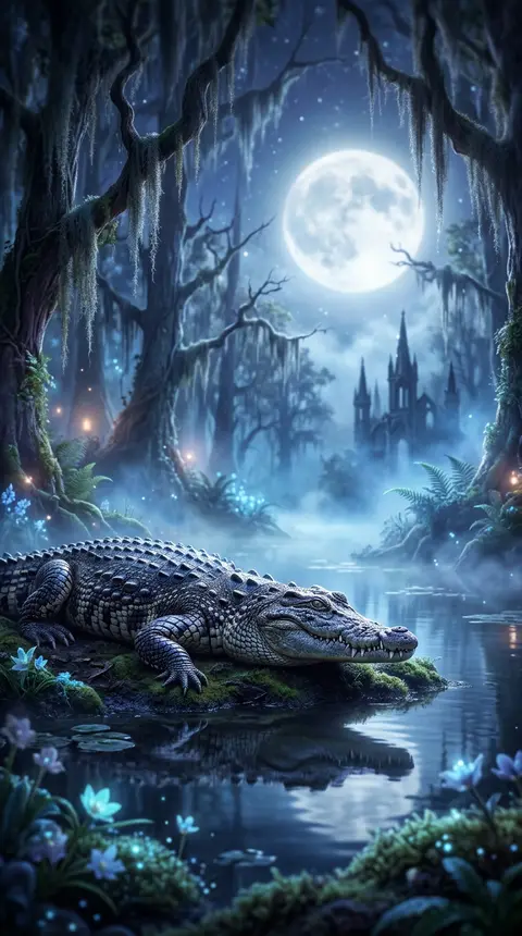 Dream art of a crocodile