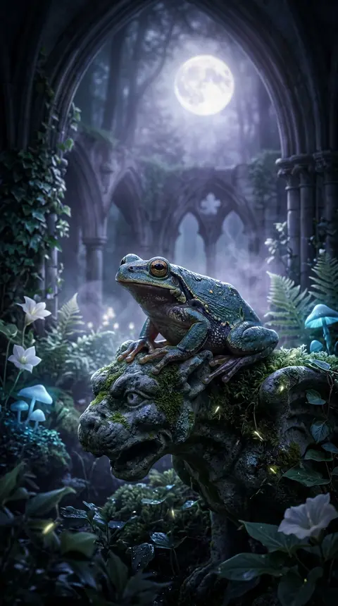 Dream art of a frog