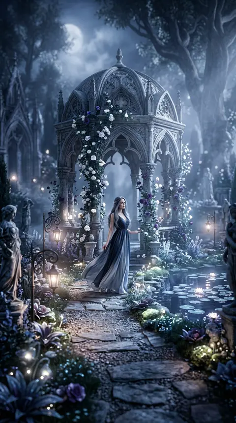 Dream art of a garden