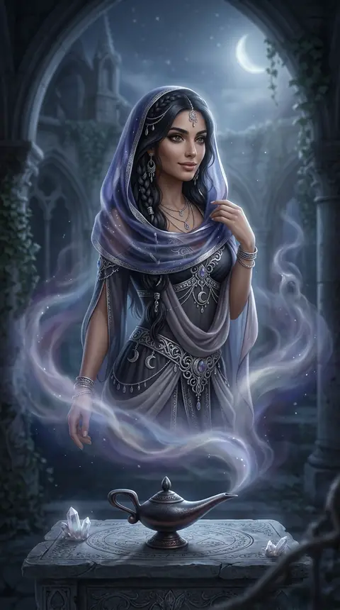 Dream art of a genie