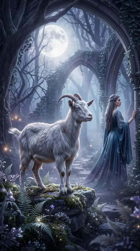 Dream art of a goat