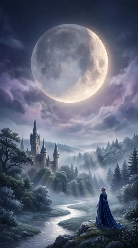 Dream art of the moon
