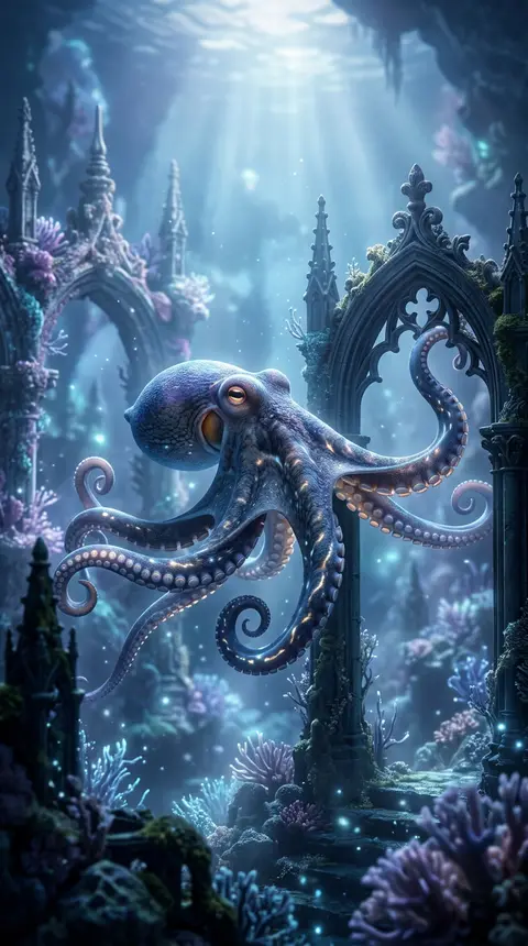 Dream art of an octopus