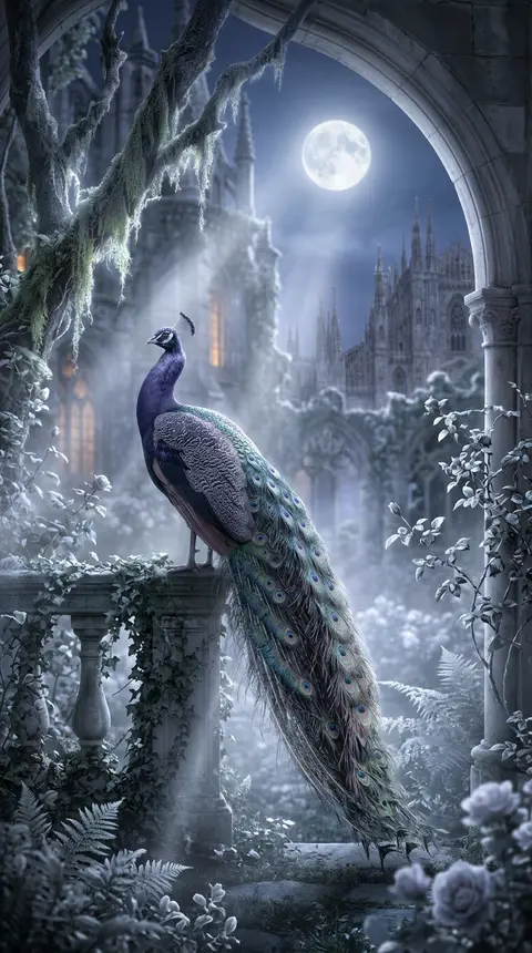 Dream art of a peacock